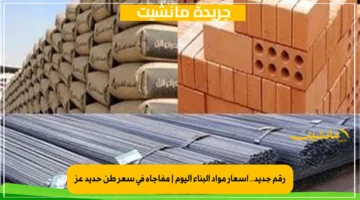 رقم جديد.. أسعار مواد البناء اليوم مفاجأة في سعر طن حديد عز 1